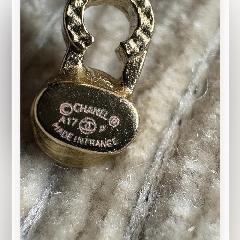 Chanel Coco Script Stud Earrings - image 6